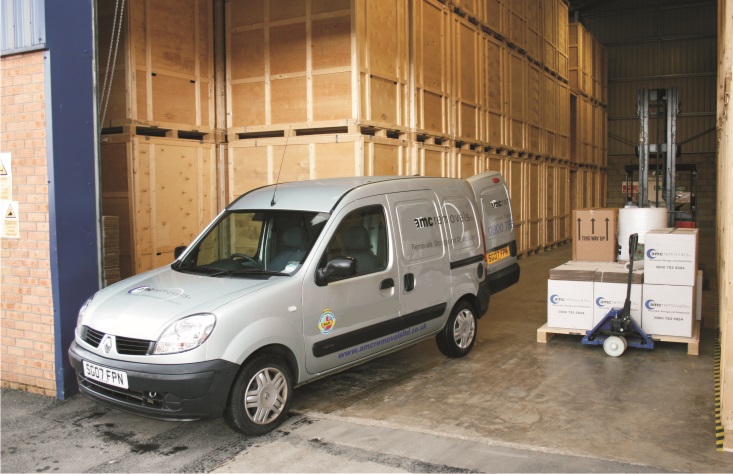 Packaging delivery van